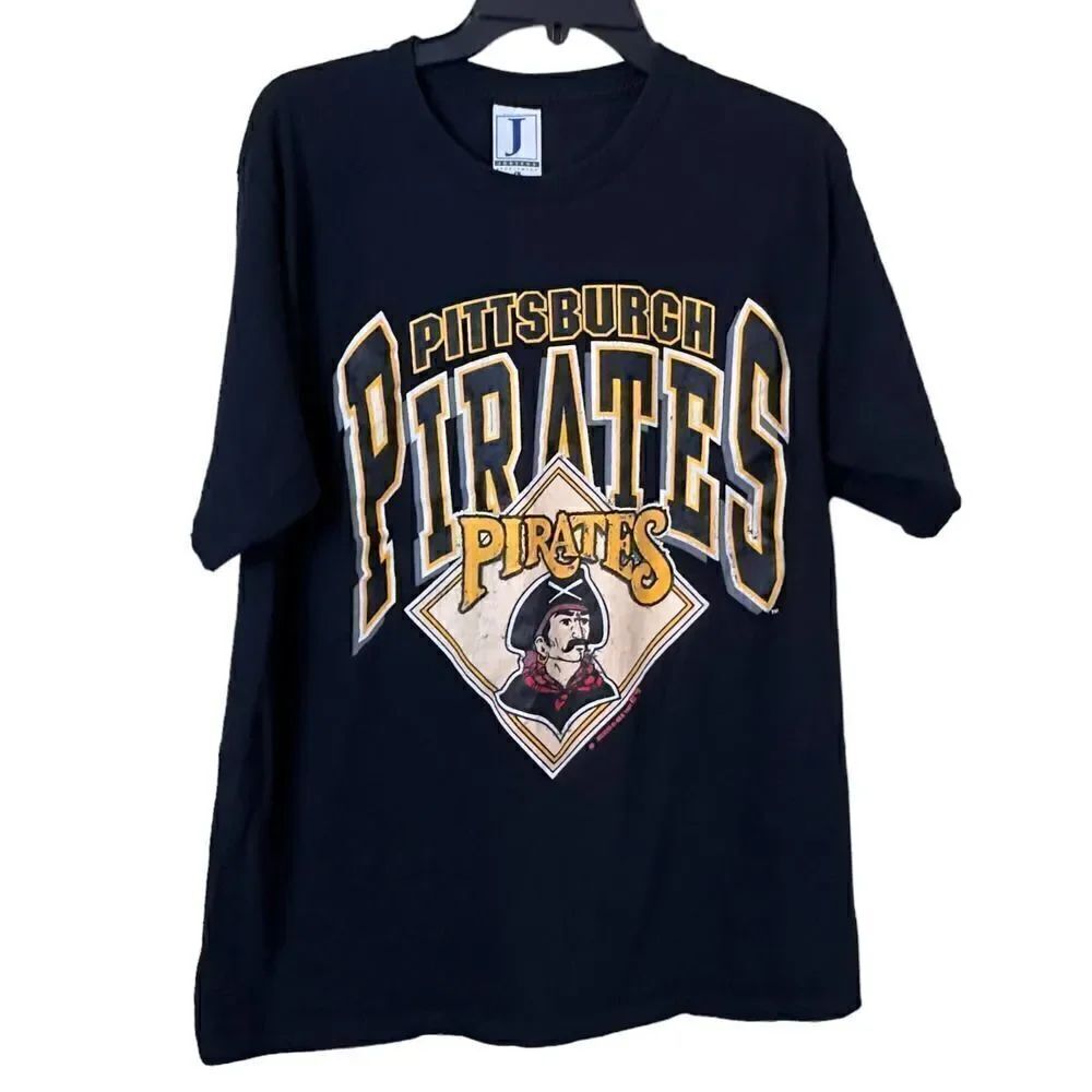 Vintage Pittsburg Pirates MLB 1991 Graphic T-Shirt Size Large Y2K